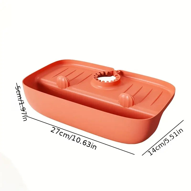 Sink Splash Guard and Drain Storage Rack Holder