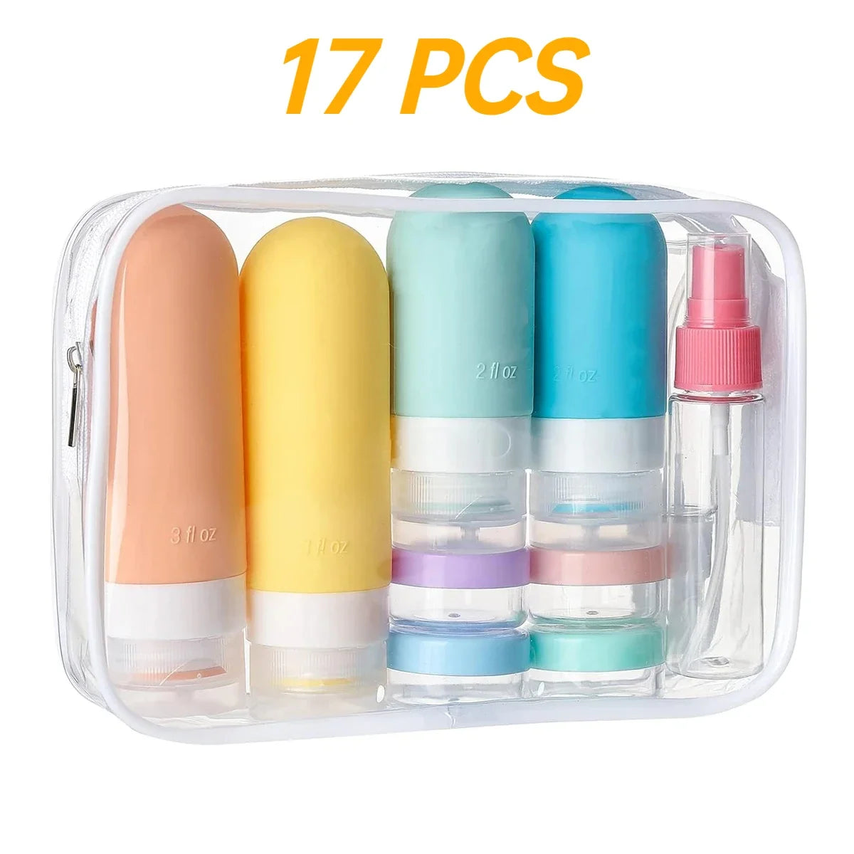 🧳 Travel Essentials Mini Bottle Set – TSA-Approved Leakproof Kit