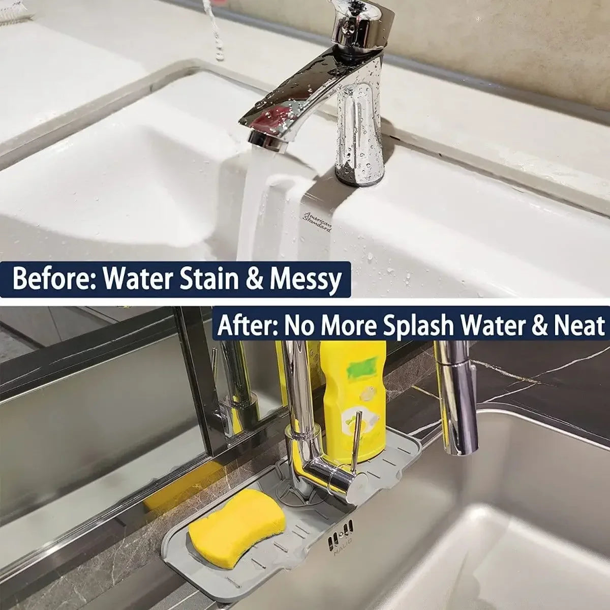 DryZone™ Silicone Sink Guard – Splash-Proof Counter Protector