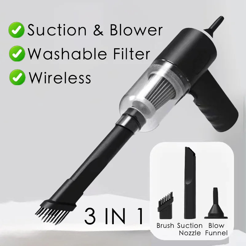 Mini Cordless Vacuum – Portable Dust & Crumb Cleaner for Home & Travel