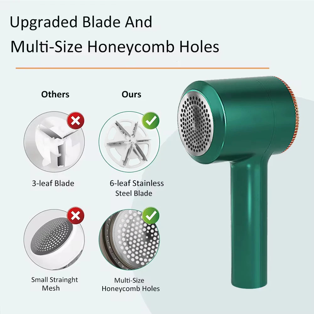 Premium Rechargeable Lint Remover – Ultra-Smooth Fabric Shaver