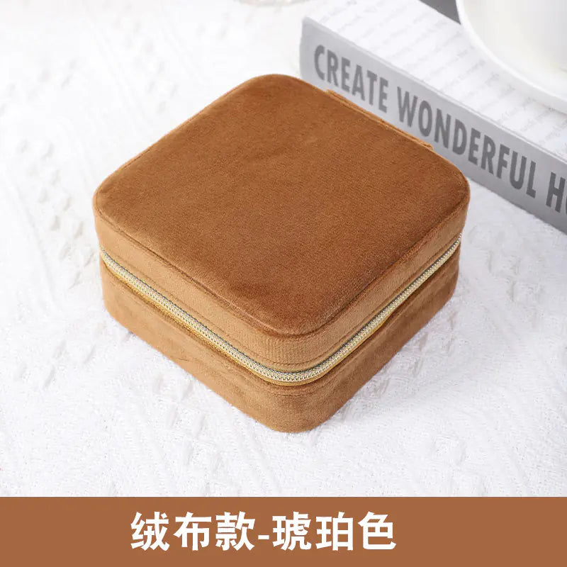 Compact Jewelry Organizer Box for Travel and Storage