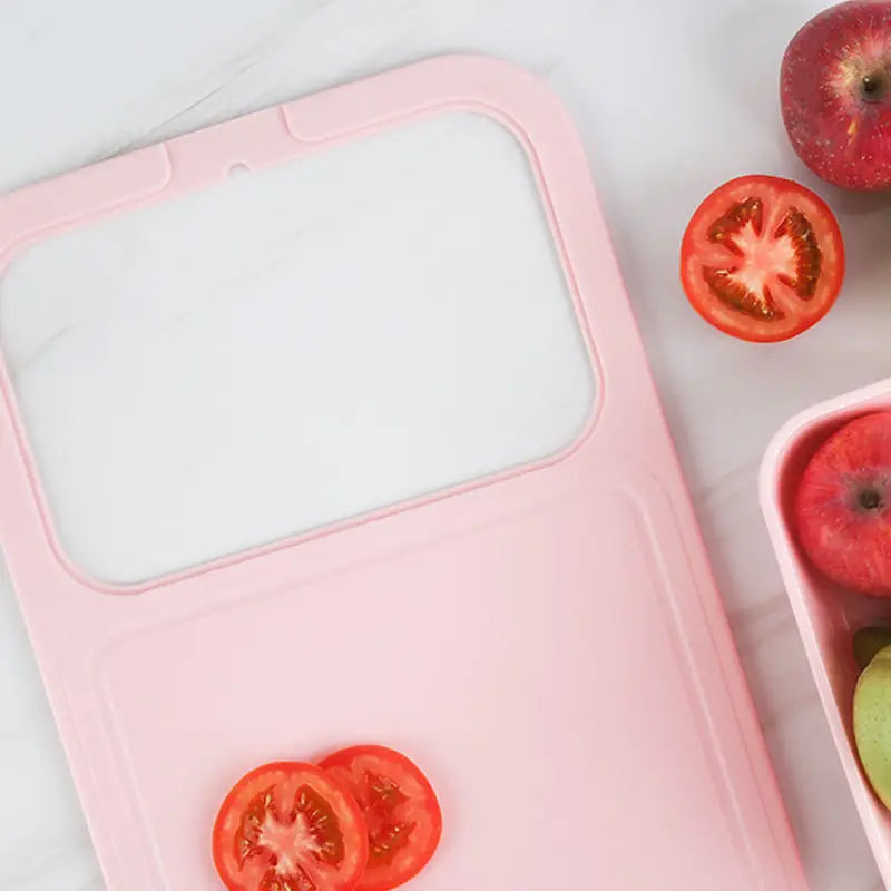 Multifunctional Sink Chopping Board with Drain Basket