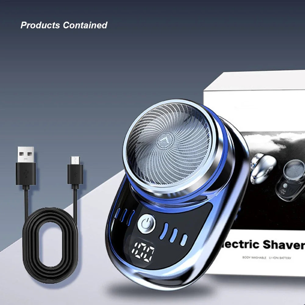 PocketPower™ Mini USB Travel Shaver – Sleek, Silent & Smooth