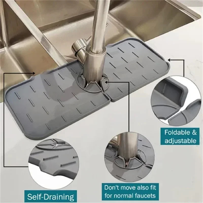 DryZone™ Silicone Sink Guard – Splash-Proof Counter Protector