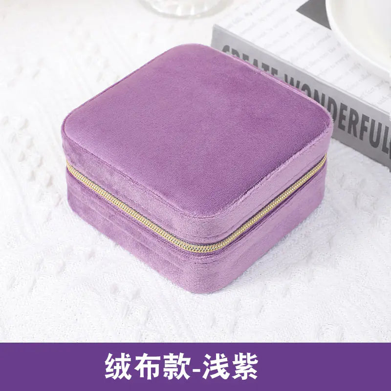 Compact Jewelry Organizer Box for Travel and Storage