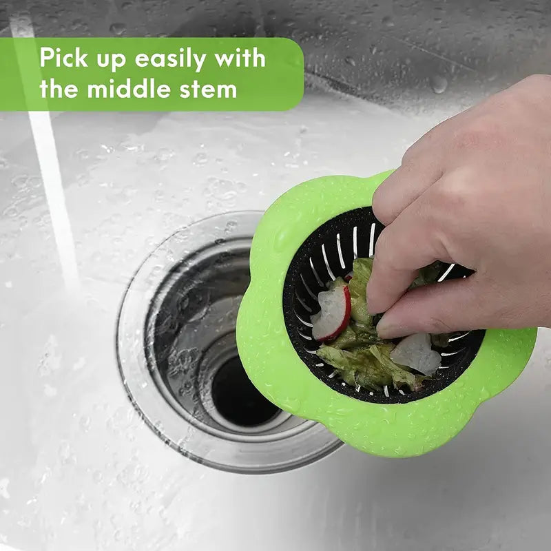 2 Pack Silicone Sink Strainers for Kitchen Drain 4.5''