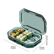 Portable 7-Day Pill Organizer Medicine Box (1pc)