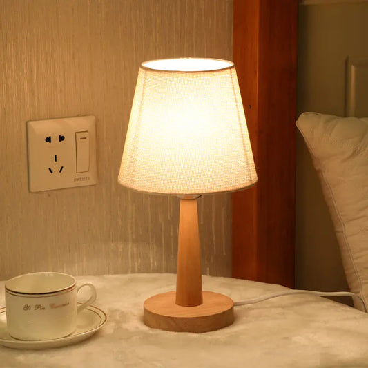 Wooden LED USB Night Light Lamp