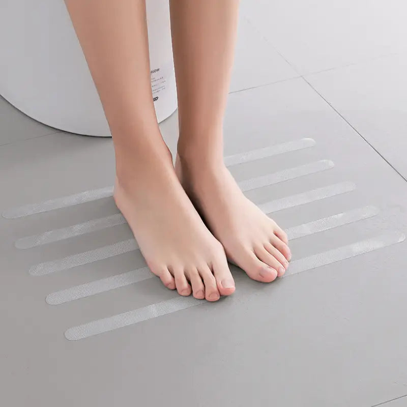 6pcs Anti-Slip Shower Stickers for Bathtub & Stairs