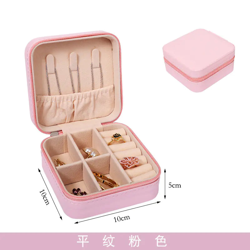 Compact Jewelry Organizer Box for Travel and Storage