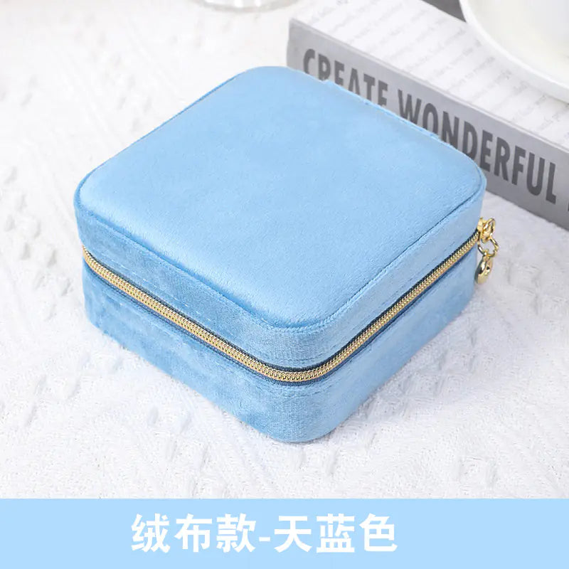 Compact Jewelry Organizer Box for Travel and Storage