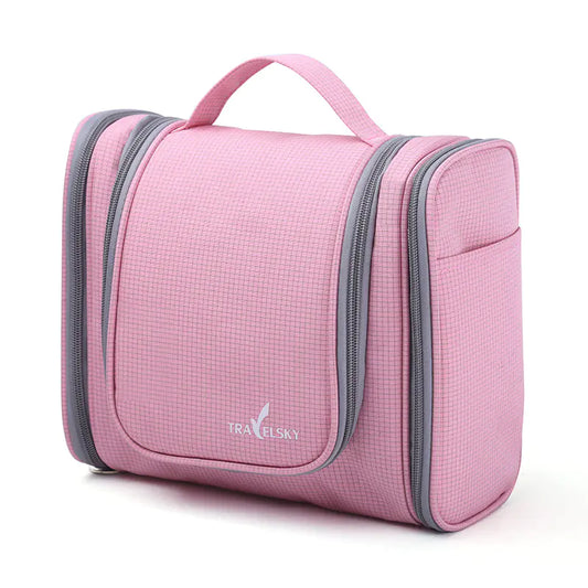 Travel Toiletry Bag and Makeup Organizer (Hanging Design)