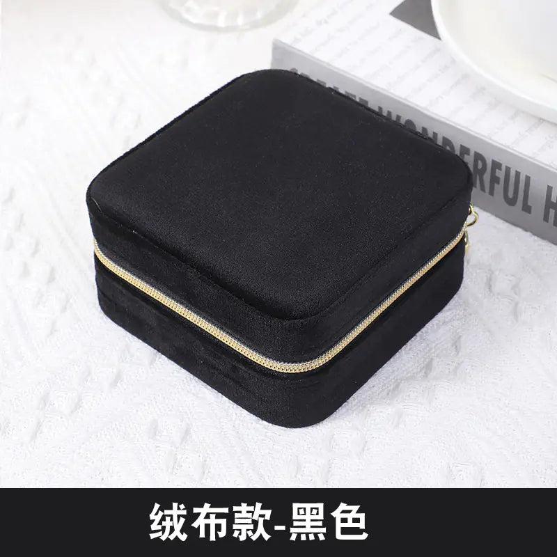 Compact Jewelry Organizer Box for Travel and Storage