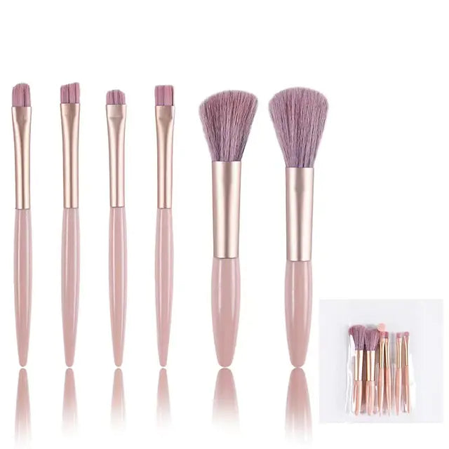 Professional Makeup Brush Set with Soft Synthetic Handles