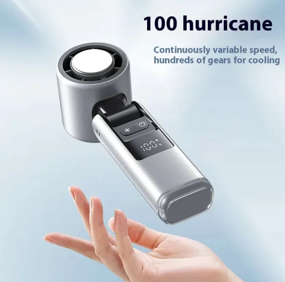 TurboMini™ 100-Speed Folding Fan – Pocket Size, USB Rechargeable