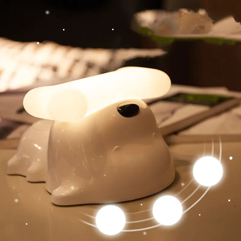 USB Rechargeable LED Dog Bone Night Light with Touch Sensor