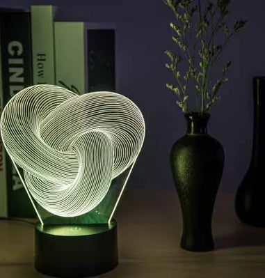 3D Touch LED Night Light with Seven Colors