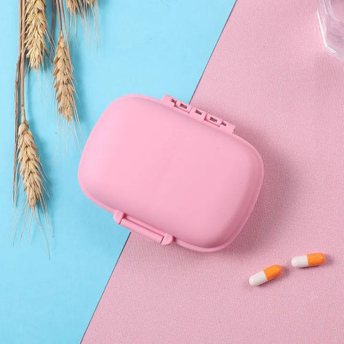 MiniGrip™ 8-Grid Portable Pill Organizer – Weekly Medicine & Vitamin Storage Case