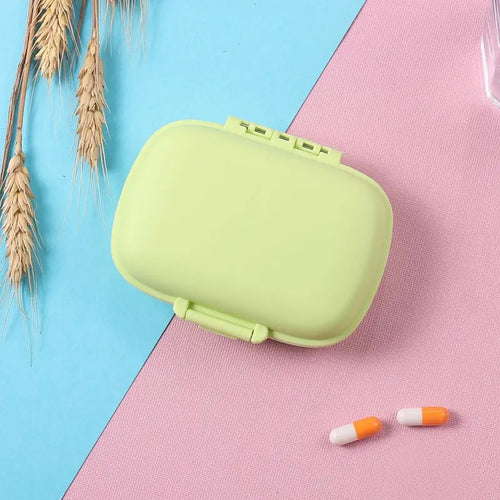 MiniGrip™ 8-Grid Portable Pill Organizer – Weekly Medicine & Vitamin Storage Case