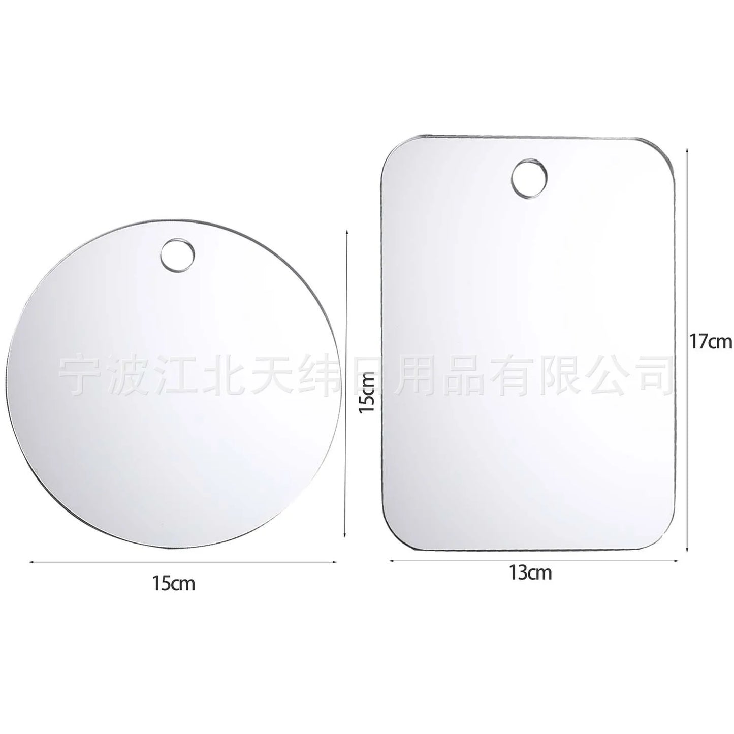 Acrylic Anti Fog Mirror Shower Shaving Fogless Mirror Washroom