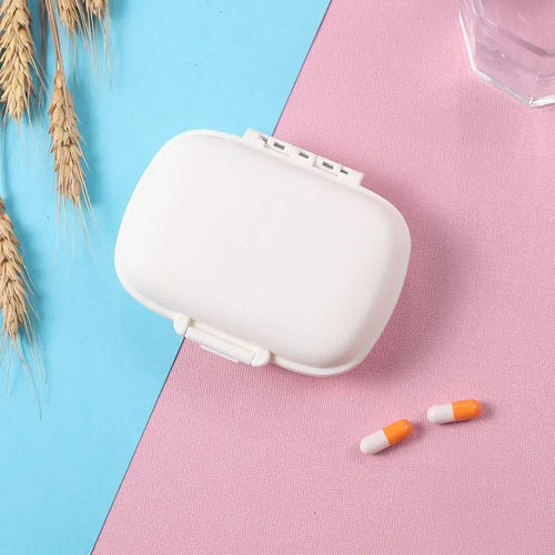 MiniGrip™ 8-Grid Portable Pill Organizer – Weekly Medicine & Vitamin Storage Case