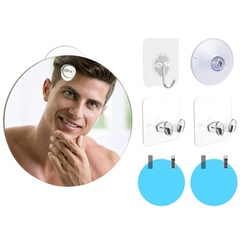 Acrylic Anti Fog Mirror Shower Shaving Fogless Mirror Washroom