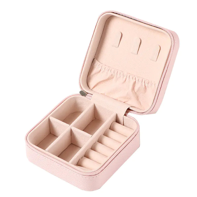 Compact Jewelry Organizer Box for Travel and Storage
