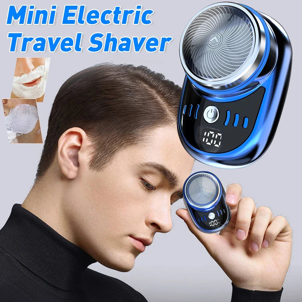 PocketPower™ Mini USB Travel Shaver – Sleek, Silent & Smooth