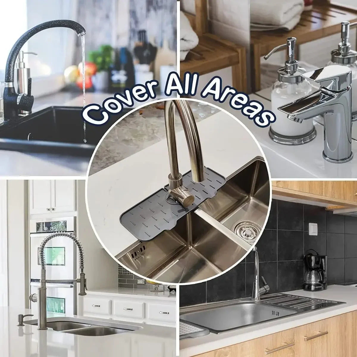 DryZone™ Silicone Sink Guard – Splash-Proof Counter Protector