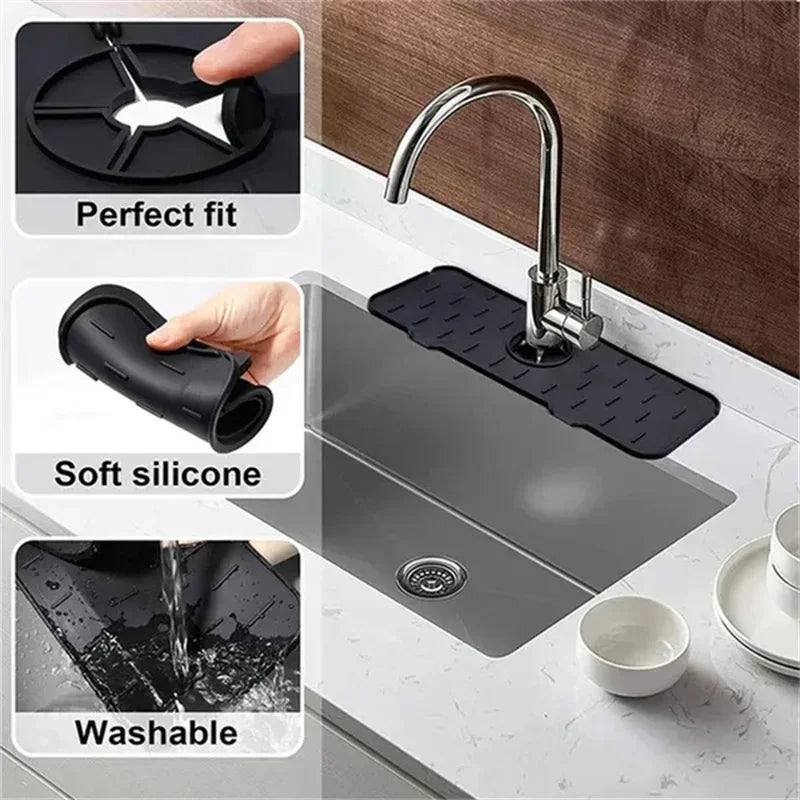 DryZone™ Silicone Sink Guard – Splash-Proof Counter Protector