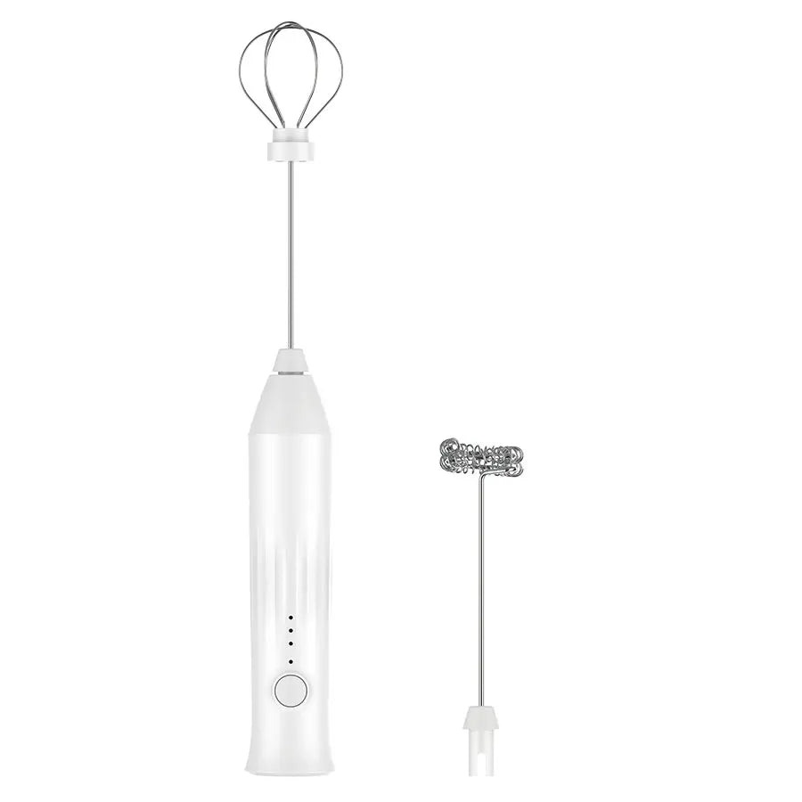 USB Rechargeable Milk Frother – 3-Speed Stainless Steel Handheld Whisk