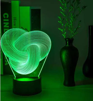 3D Touch LED Night Light with Seven Colors