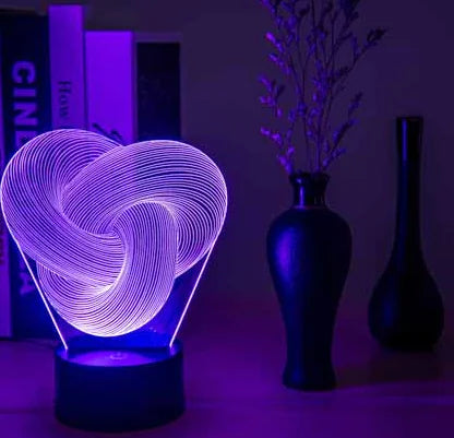 3D Touch LED Night Light with Seven Colors