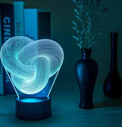 3D Touch LED Night Light with Seven Colors