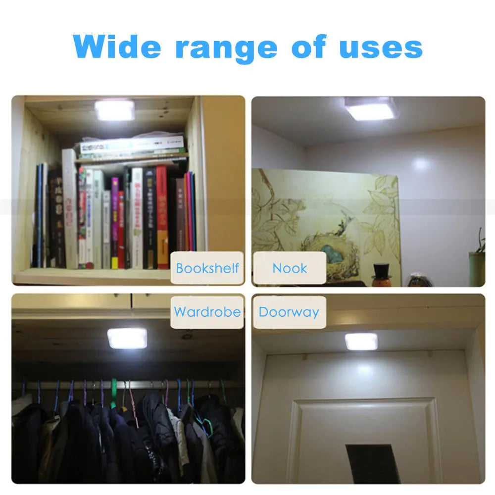 Smart Motion Sensor LED Night Light for Cabinets & Beds