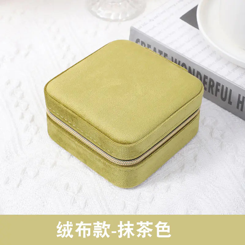 Compact Jewelry Organizer Box for Travel and Storage