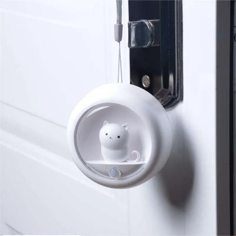 Cute Cat Night Light with Motion Sensor, Battery Operated