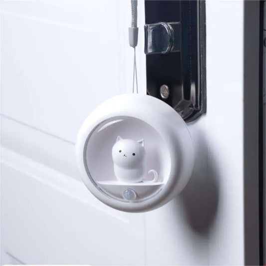 Cute Cat Night Light with Motion Sensor, Battery Operated