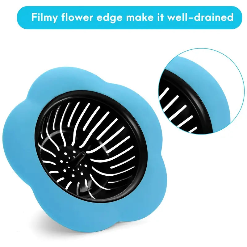 2 Pack Silicone Sink Strainers for Kitchen Drain 4.5''