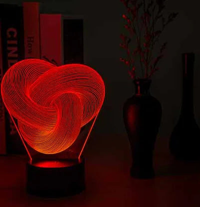 3D Touch LED Night Light with Seven Colors
